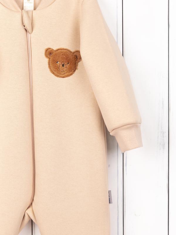 картинка Комбинезон на манжете Baby Boom К381/4-Ф Мишка молочно-бежевый от магазина детских товаров ALiSa