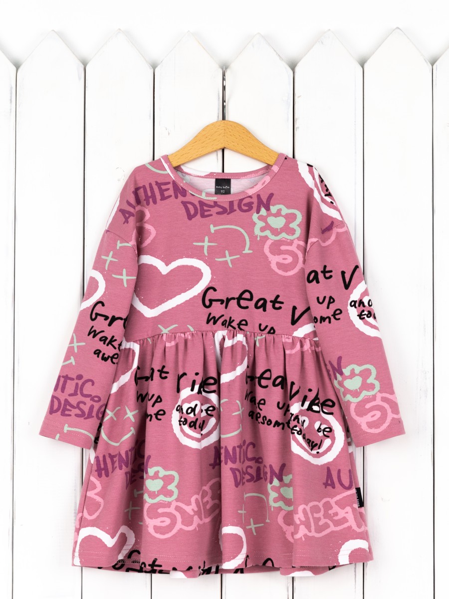 картинка Платье для девочки Baby Boom С245/1-К Граффити Б117 от магазина детских товаров ALiSa