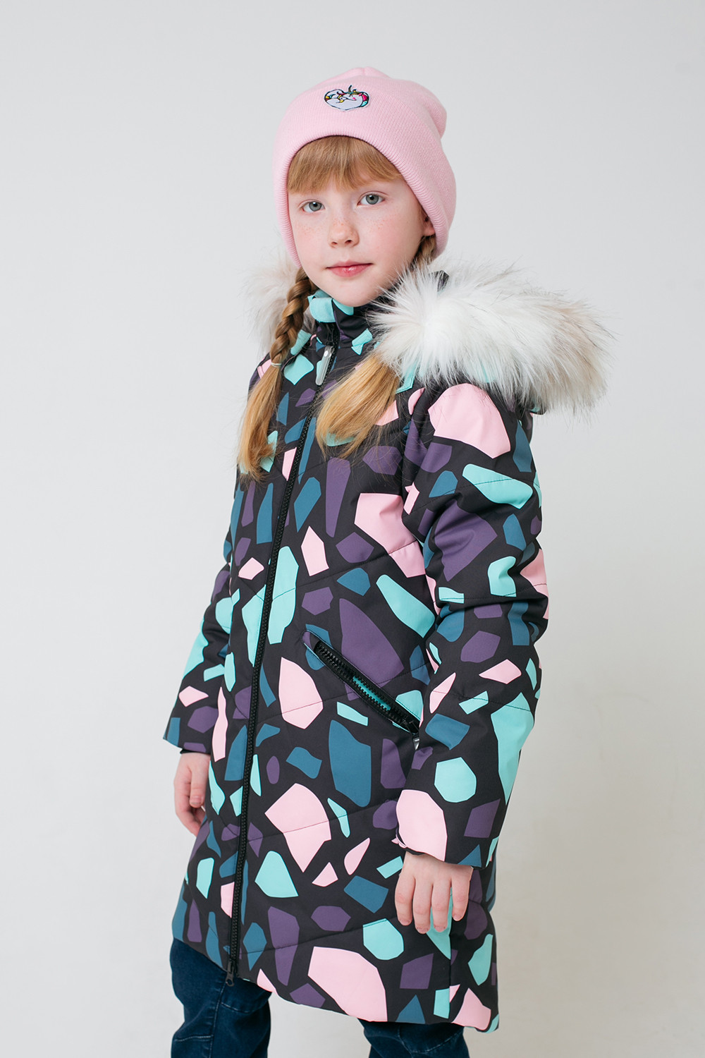 картинка Пальто зимнее для девочки Crockid ВК 38067/н/1 ГР от магазина детских товаров ALiSa