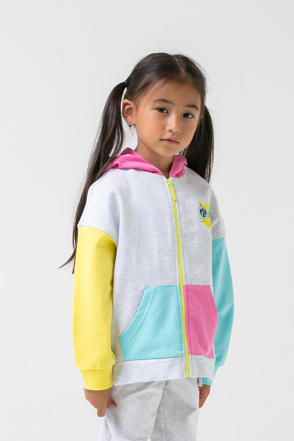 картинка Куртка для девочки Crockid К 301273 светло-серый меланж к1258 от магазина детских товаров ALiSa