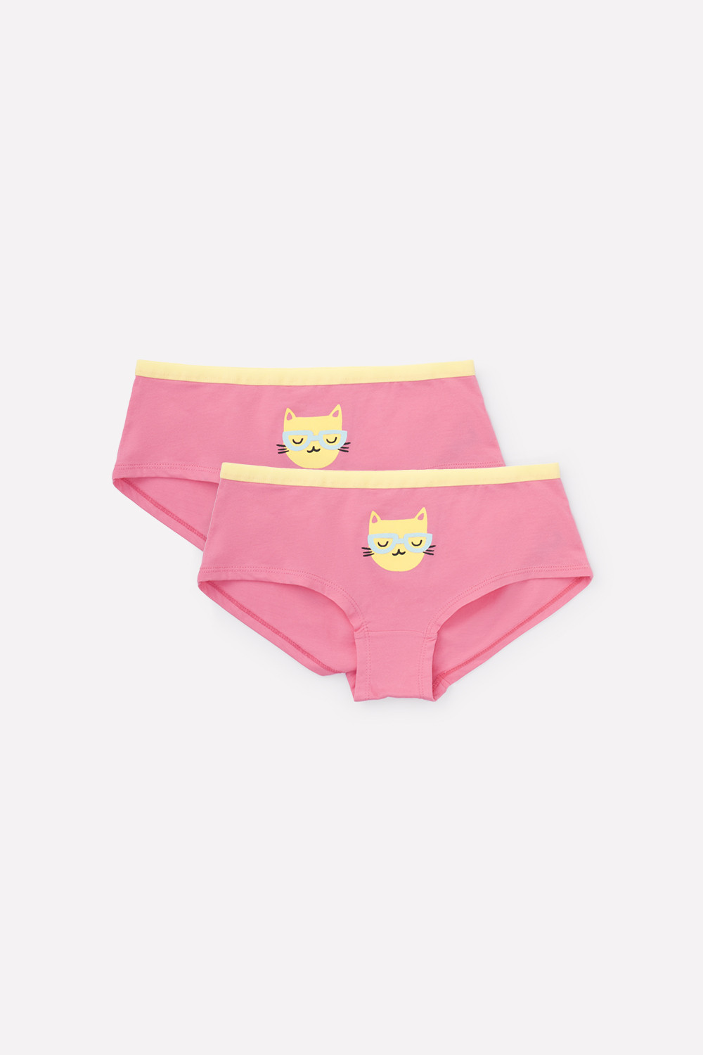 картинка Трусы для девочки Crockid КБ 1973-2 клубничное суфле (кошка) от магазина детских товаров ALiSa