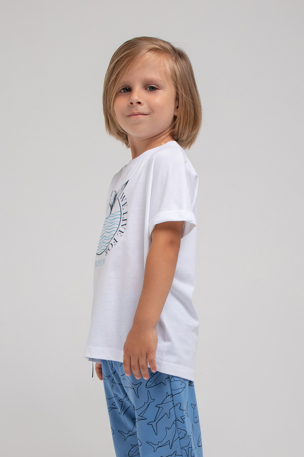 картинка Футболка для мальчика Crockid К 301746 белый к1285 от магазина детских товаров ALiSa