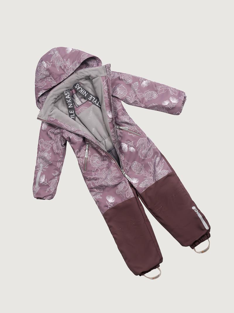 картинка Комбинезон утеплённый для девочки NIKASTYLE 8м1825 Какао шоколад от магазина детских товаров ALiSa