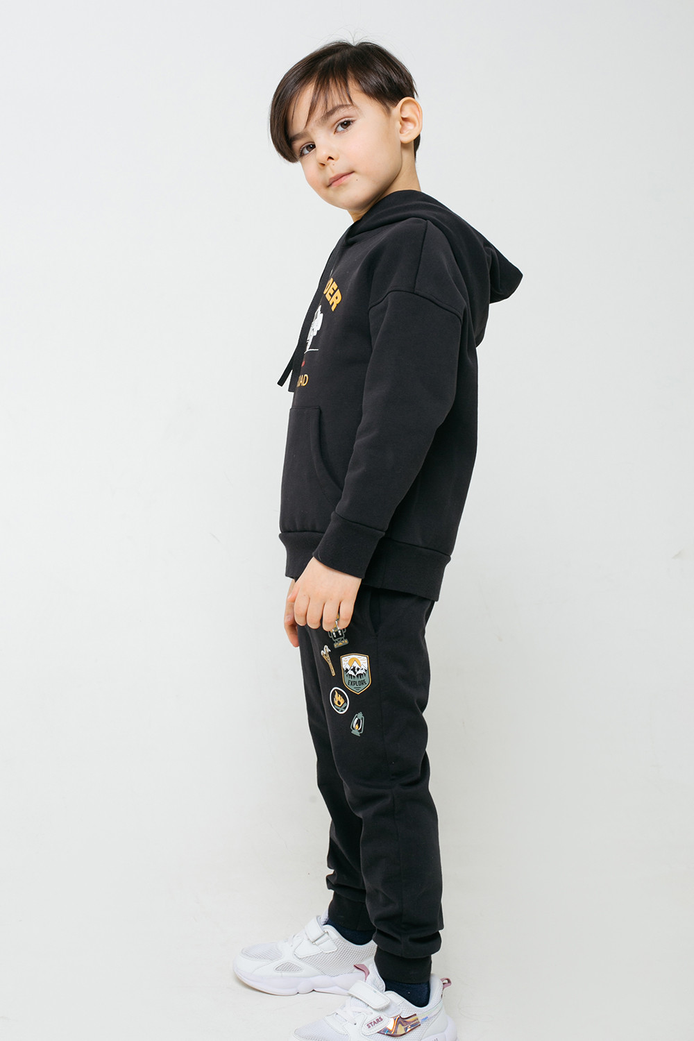 картинка Брюки для мальчика Crockid К 400043 черный к1269 от магазина детских товаров ALiSa