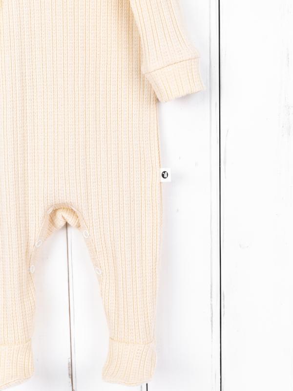 картинка Комбинезон на стопе Baby Boom К392/1-Р Ажурная рибана Экрю я734 от магазина детских товаров ALiSa