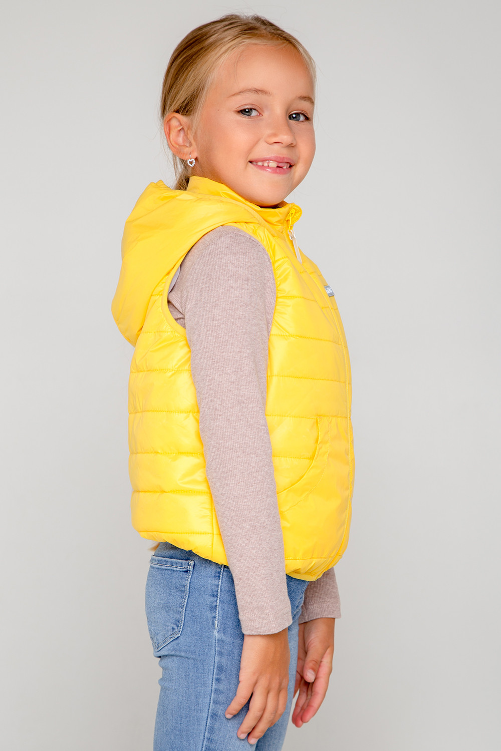 картинка Жилет для девочки Crockid ВК 35009/6 ГР от магазина детских товаров ALiSa