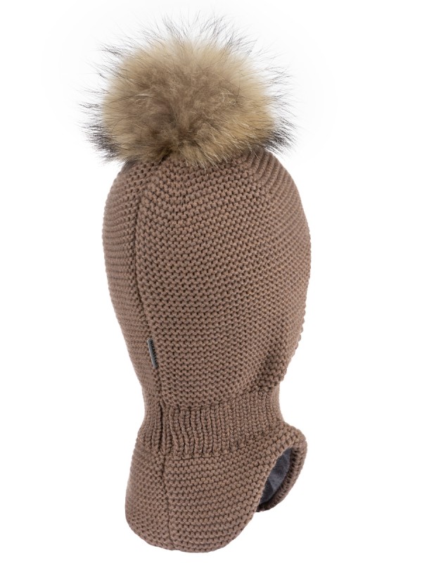 картинка Балаклава утепленная для мальчика NIKASTYLE 10з15324 Кофе от магазина детских товаров ALiSa