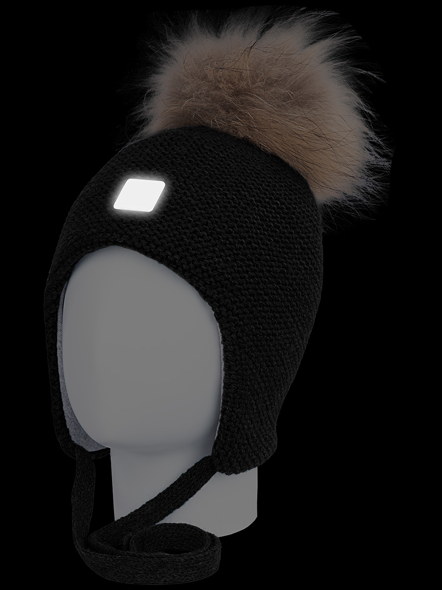 картинка Шапка утепленная для мальчика NIKASTYLE 11з10123 черный от магазина детских товаров ALiSa