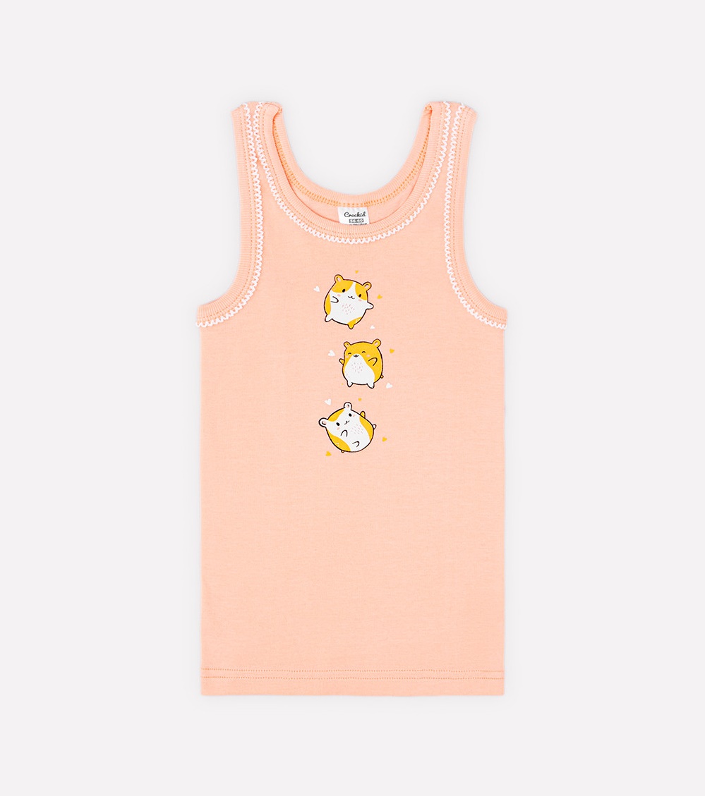 картинка Майка для девочки Crockid К 1066 бегония (хомячки) от магазина детских товаров ALiSa