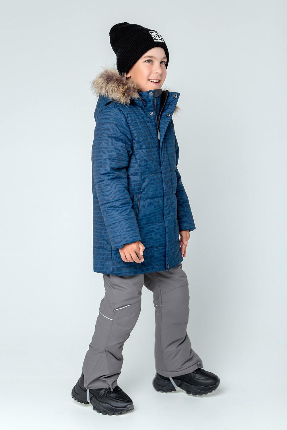 картинка Пальто зимнее для мальчика Crockid ВК 36081/н/2 ГР от магазина детских товаров ALiSa
