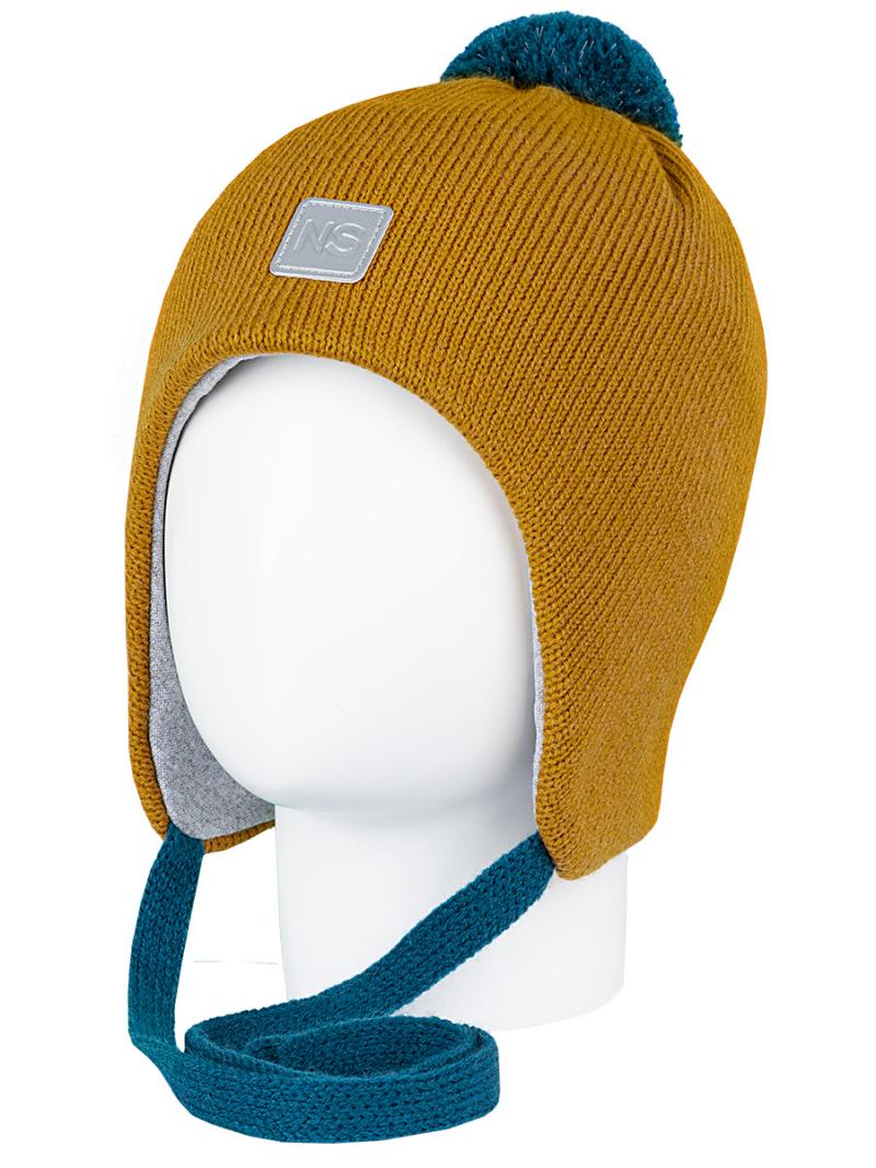 картинка Шапка утепленная для мальчика NIKASTYLE 11з13123 горчичный от магазина детских товаров ALiSa