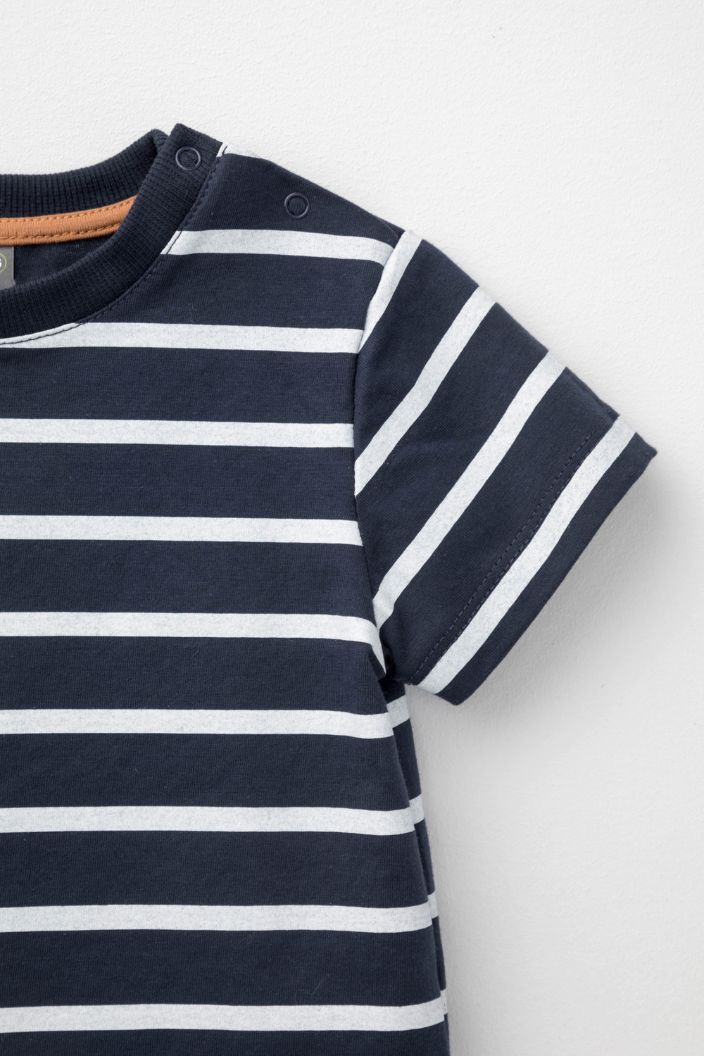 картинка Футболка для мальчика Crockid КР 302374 индиго, полоска к448 от магазина детских товаров ALiSa