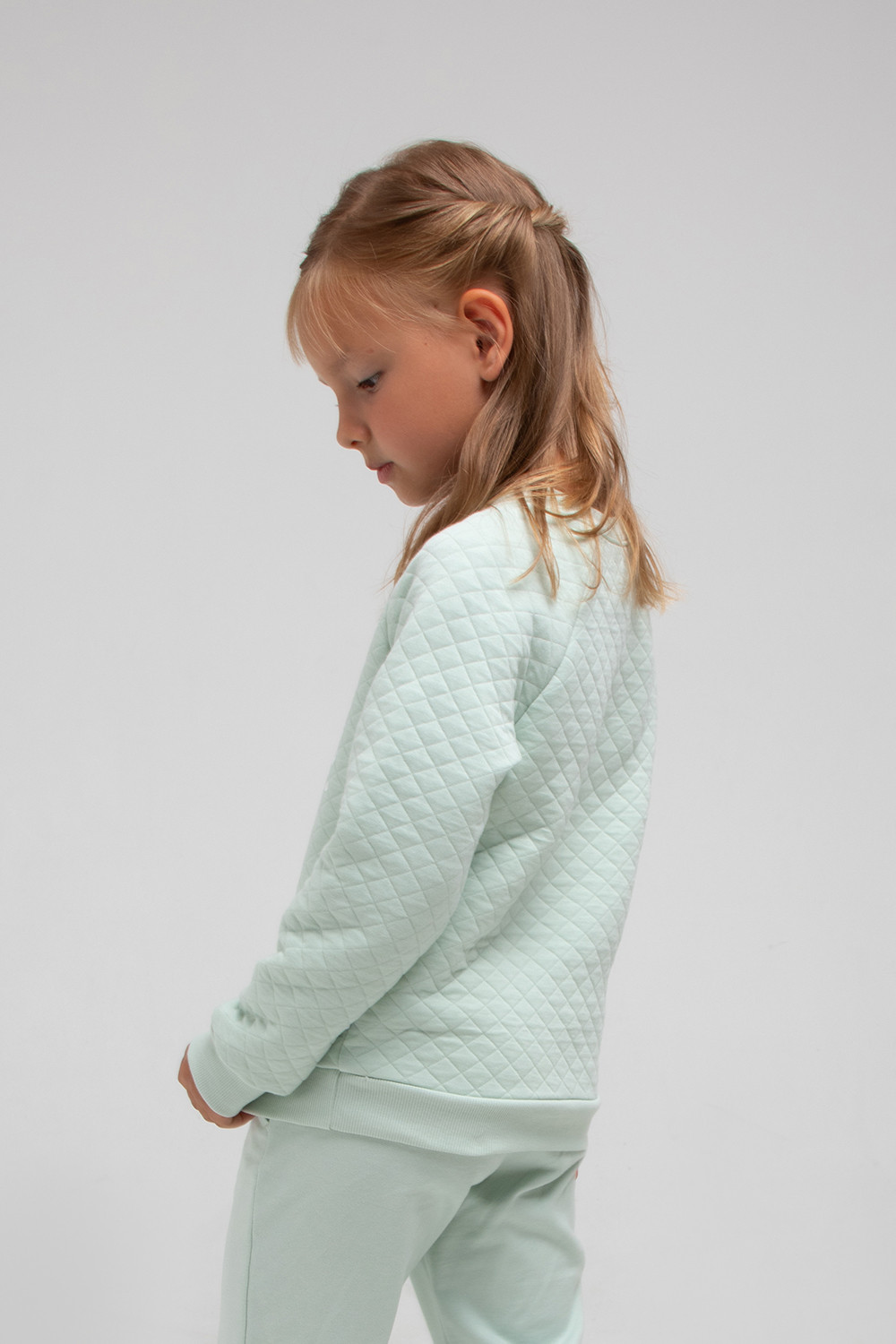 картинка Джемпер для девочки Crockid КР 301694 дымчатый нефрит к335 от магазина детских товаров ALiSa