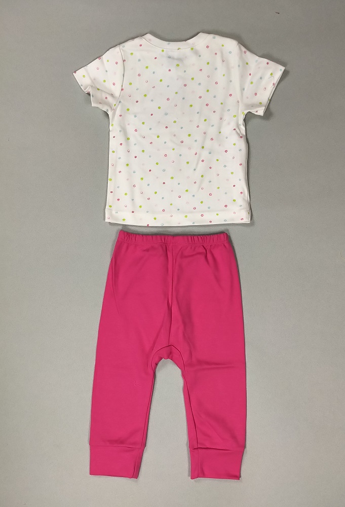 картинка Комплект для девочки Crockid К 2584 рисованный горох + розовый от магазина детских товаров ALiSa
