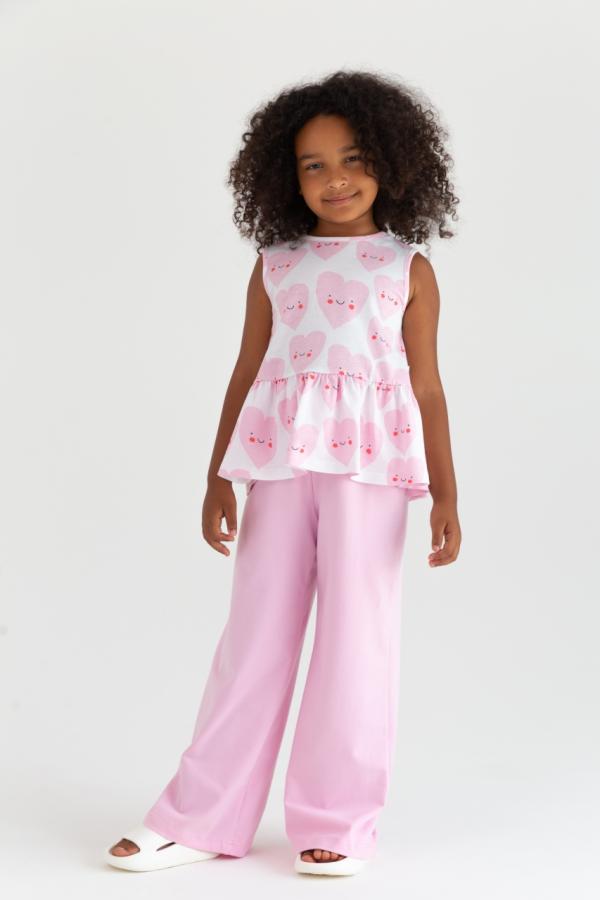 картинка Комплект для девочки Baby Boom КД560/1-К Сердечки + розовый от магазина детских товаров ALiSa