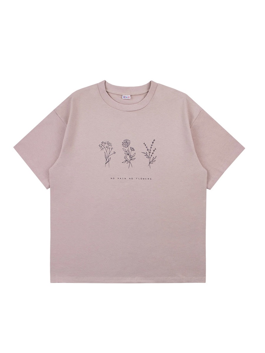 картинка Футболка для девочки Youlala YLA 1657100201 Бежевый от магазина детских товаров ALiSa