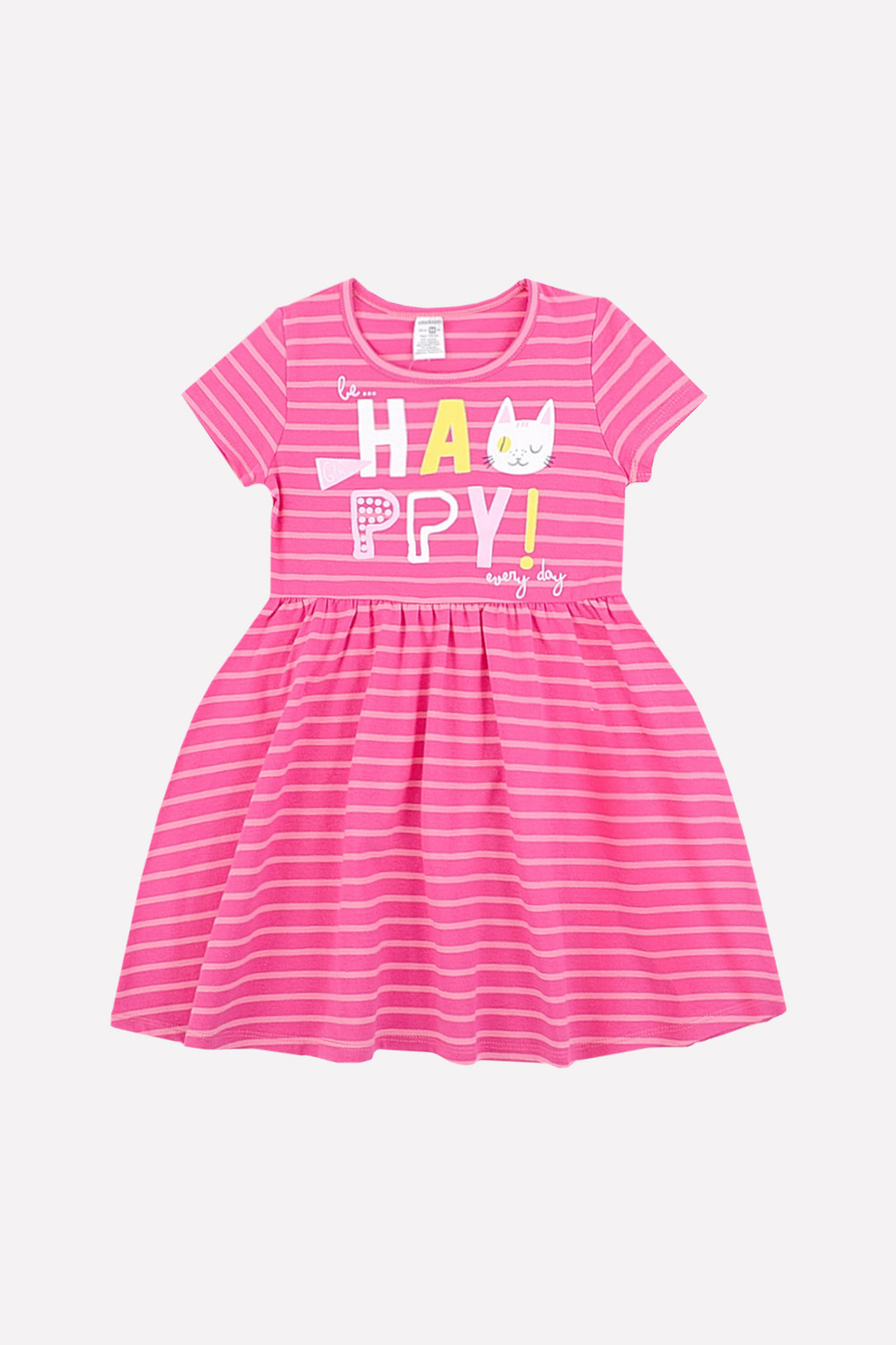 картинка Платье для девочки Crockid К 5491 фуксия, розовый полоска от магазина детских товаров ALiSa
