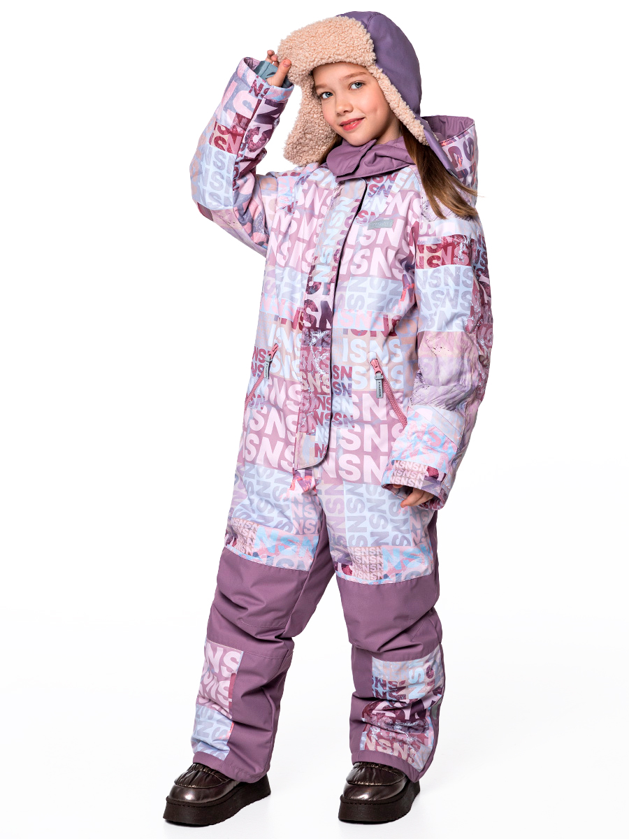 картинка Комбинезон зимний для девочки NIKASTYLE 8з2424 з24 Бежевый орхидея от магазина детских товаров ALiSa