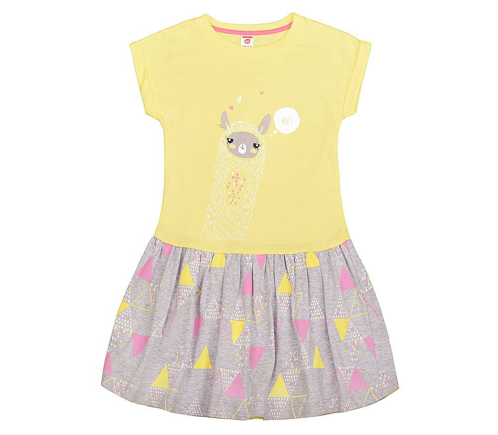 картинка Платье для девочки Crockid К 5380 бледно-желтый к111 от магазина детских товаров ALiSa