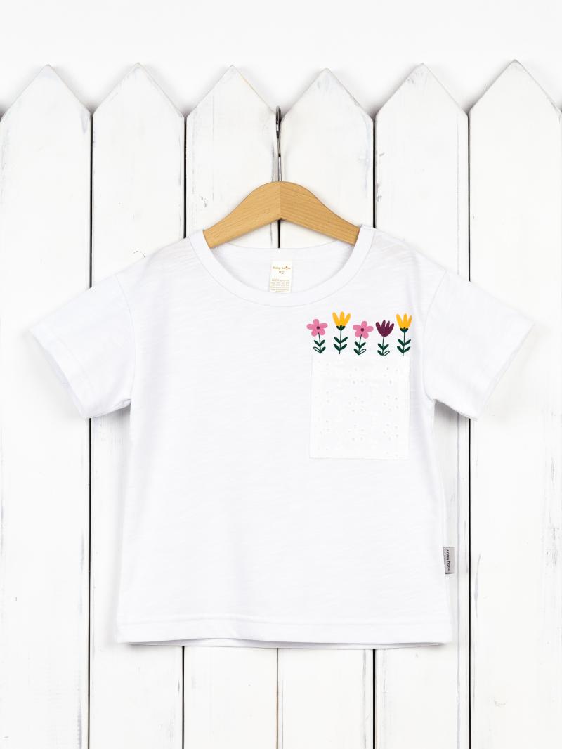 картинка Футболка для девочки Baby Boom Ф113/1-К Б106 Белый от магазина детских товаров ALiSa