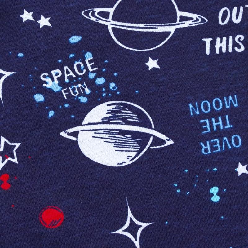 картинка Шорты для мальчика Youlala 0613102611 Темно синий космос от магазина детских товаров ALiSa