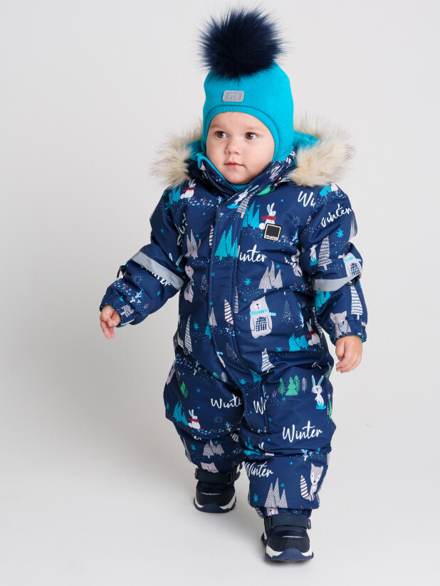 картинка Шапка утепленная для мальчика PL 32319035 Голубой от магазина детских товаров ALiSa