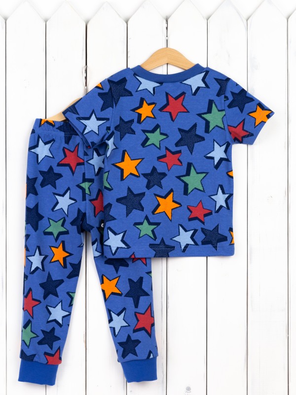 картинка Пижама для мальчика Baby Boom КС18/2-И Звезды на синем от магазина детских товаров ALiSa