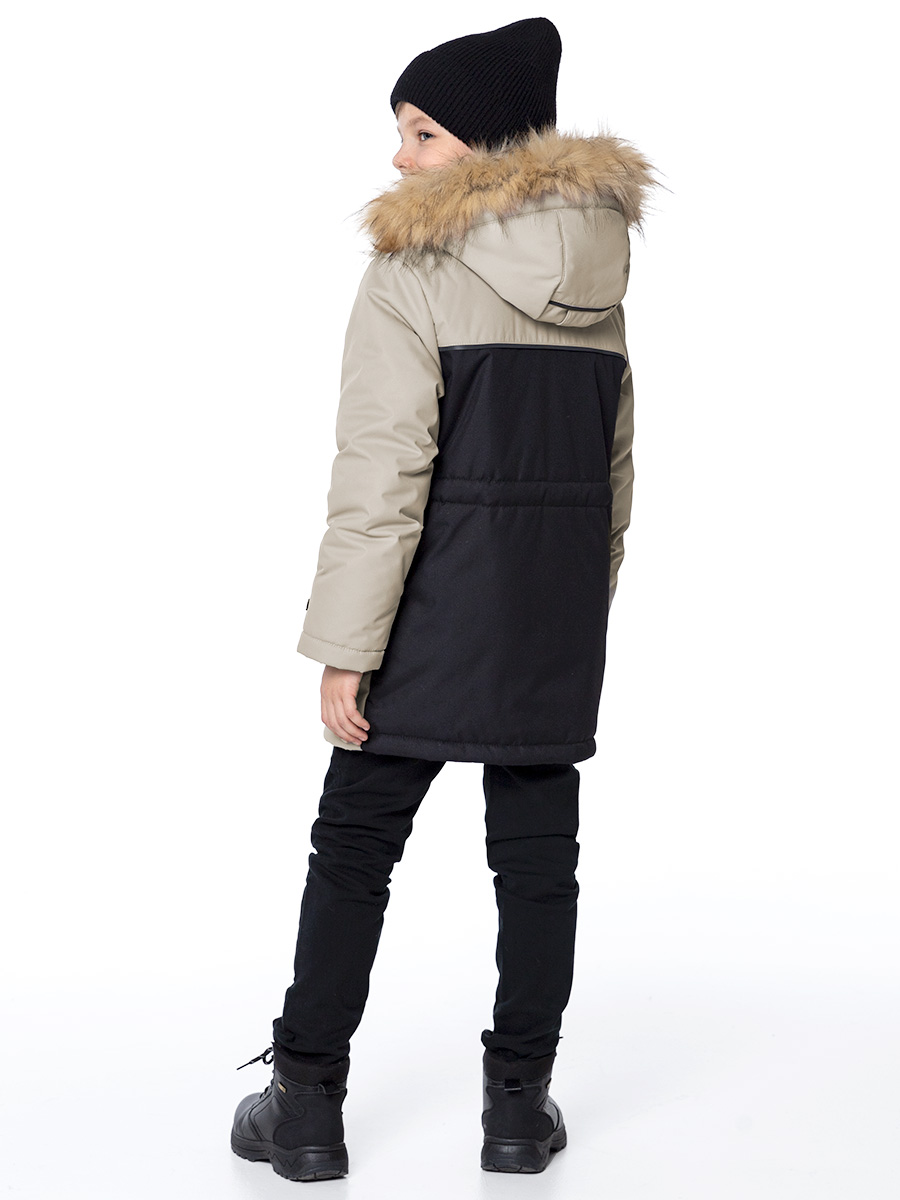 картинка Куртка зимняя для мальчика NIKASTYLE 4з3724 Беж от магазина детских товаров ALiSa