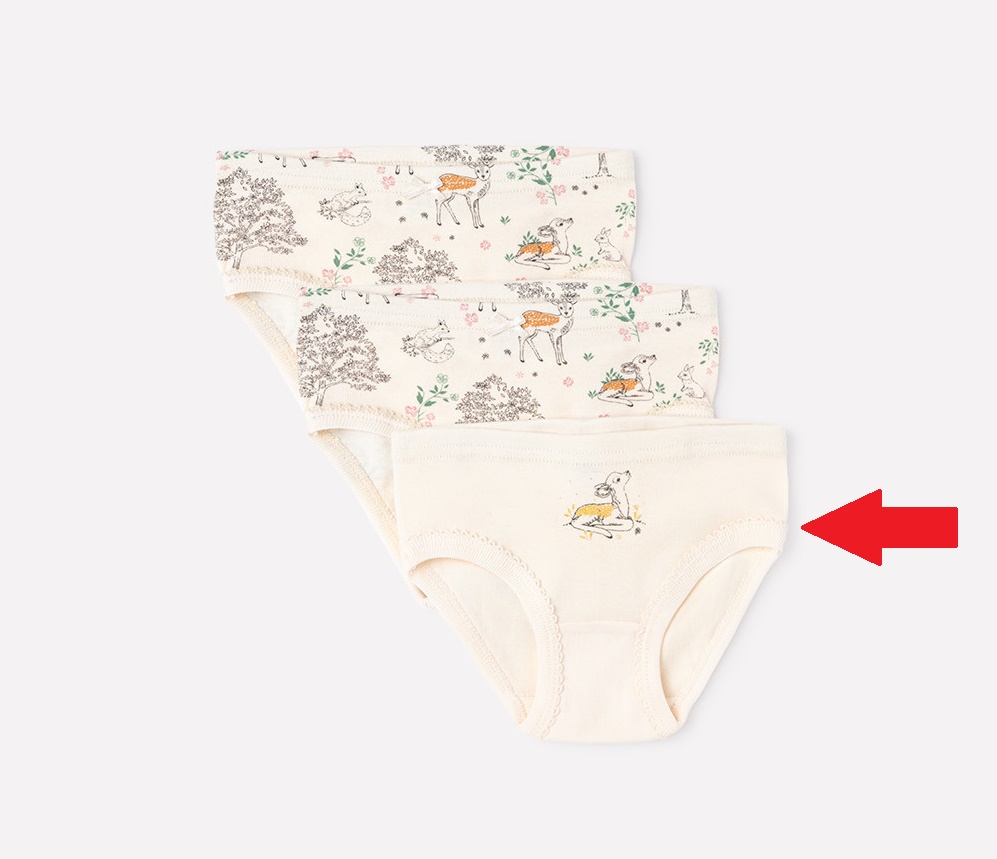 картинка Трусы для девочки Crockid К 1904-3 сливки, олененок (сливки) от магазина детских товаров ALiSa