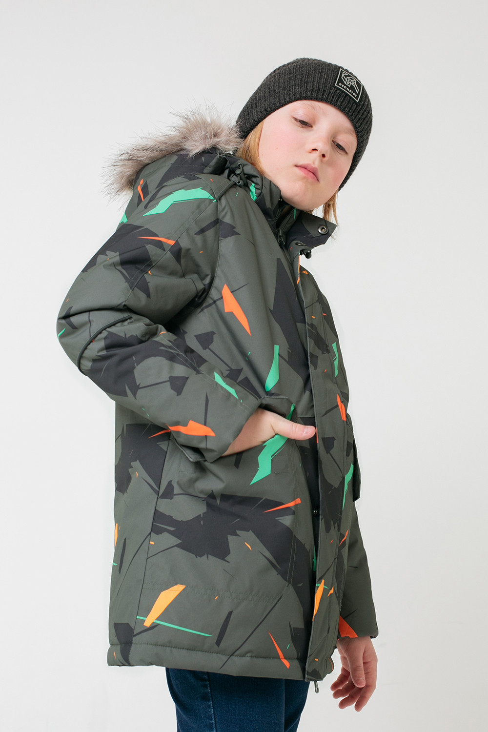 картинка Куртка зимняя для мальчика Crockid ВК 36066/н/1 ГР от магазина детских товаров ALiSa