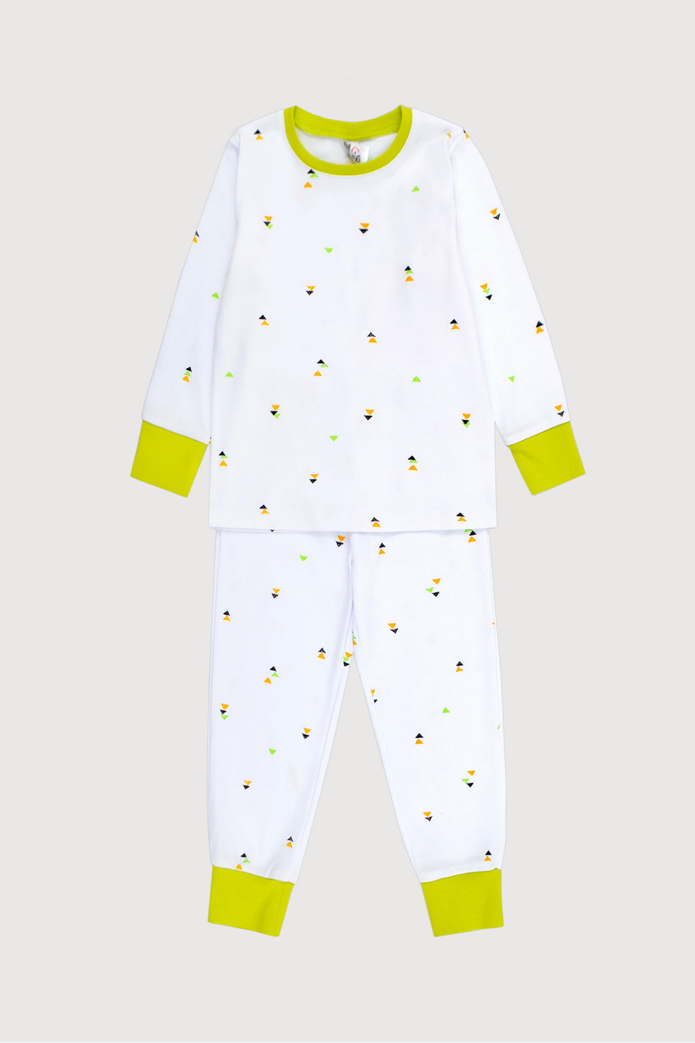 картинка Пижама для мальчика Crockid К 1550 графичные стрелки на белом от магазина детских товаров ALiSa