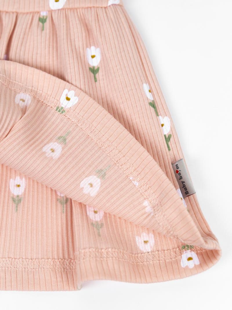 картинка Комплект для девочки Baby Boom КД494/1-К Белые тюльпаны от магазина детских товаров ALiSa