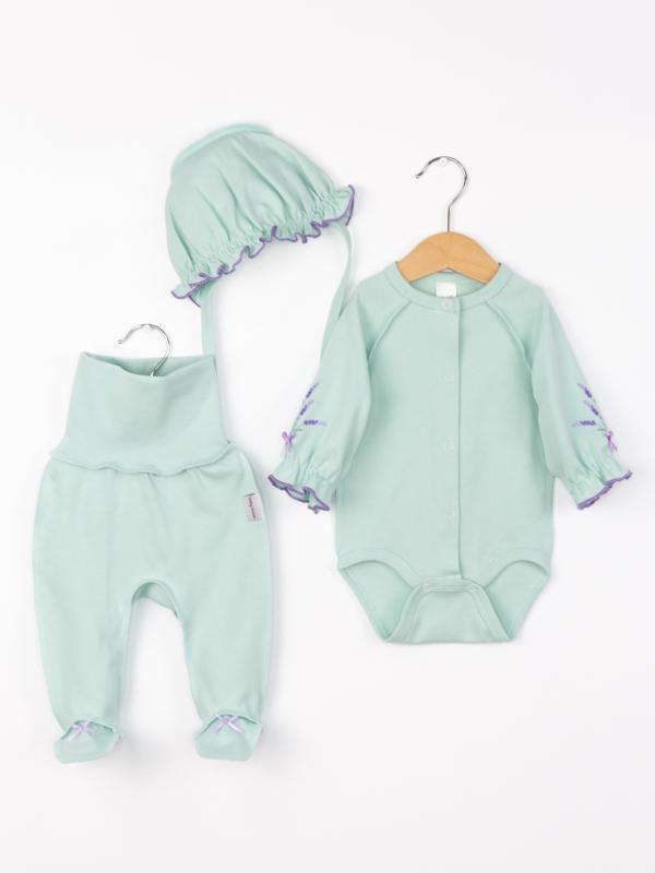 картинка Комплект для девочки Baby Boom КН179/4-И Лаванда + Зеленая пастель я738 от магазина детских товаров ALiSa