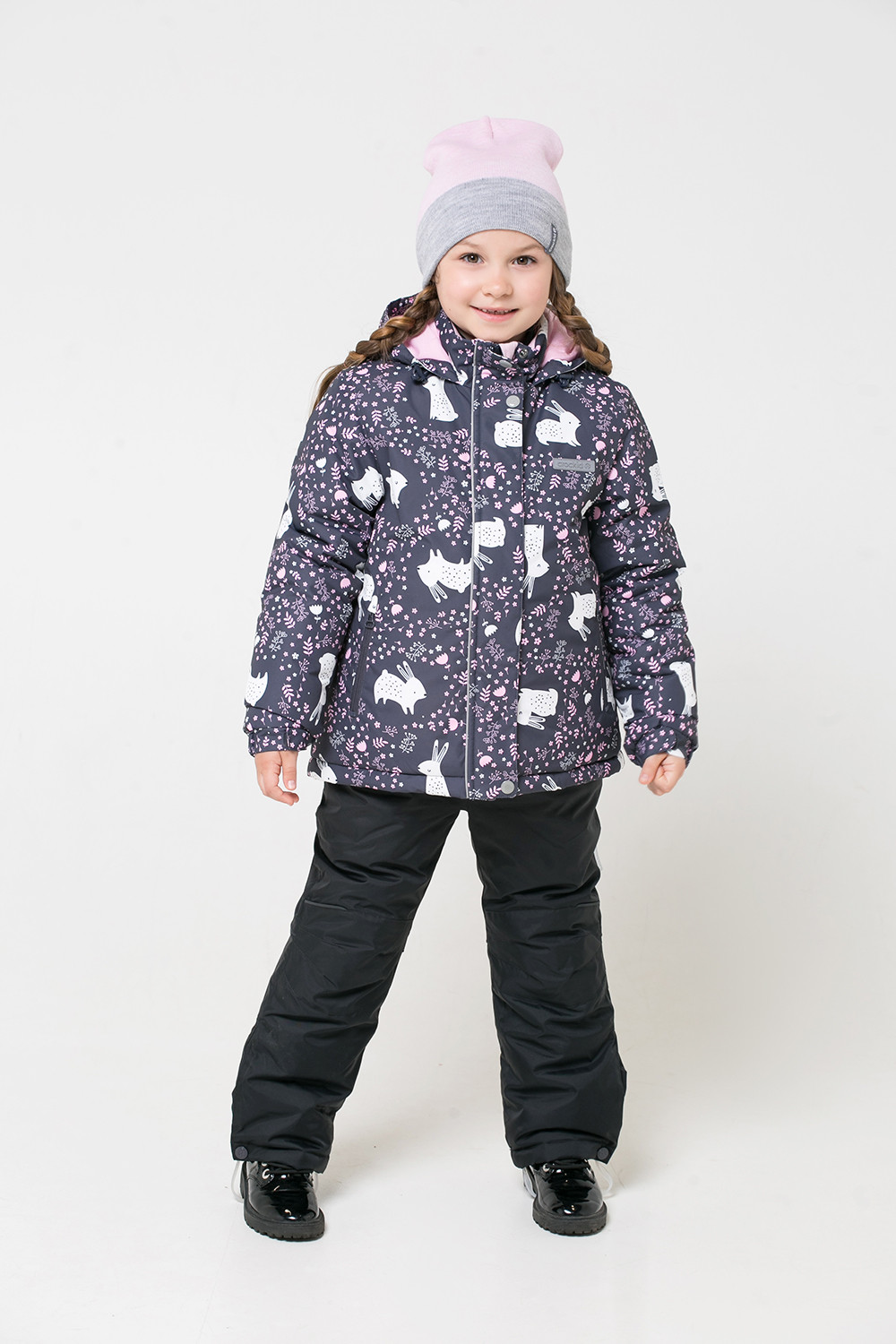 картинка Куртка зимняя для девочки Crockid ВК 38049/н/3 ГР от магазина детских товаров ALiSa