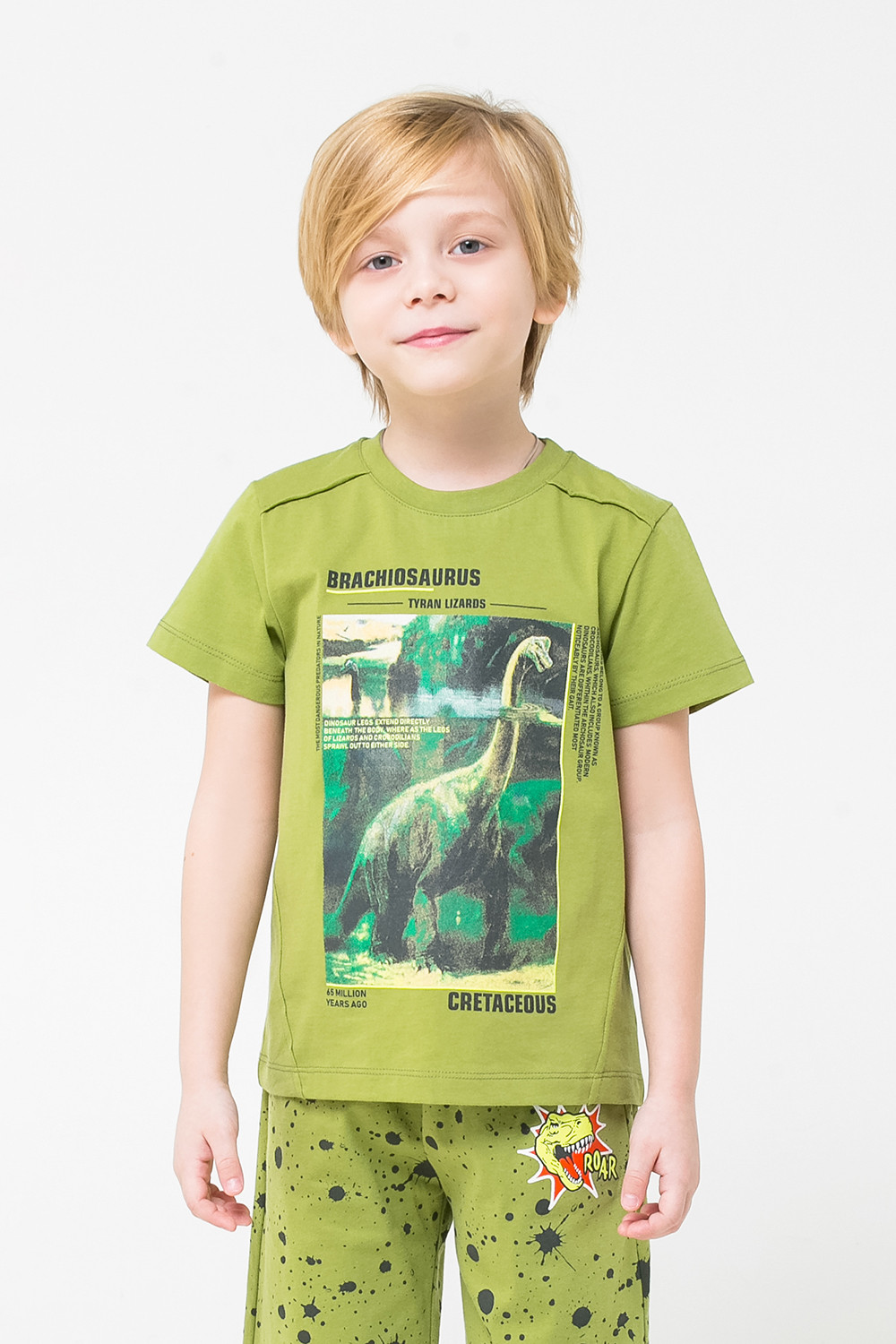 картинка Футболка для мальчика Crockid К 301125 зеленый к1251 от магазина детских товаров ALiSa