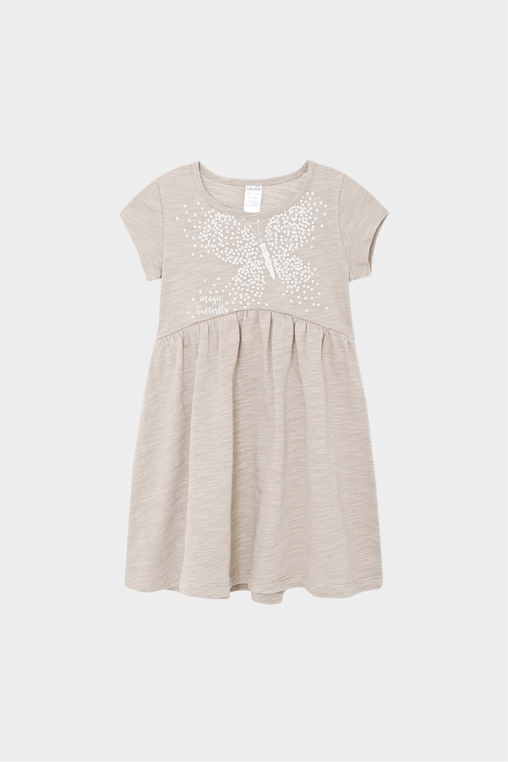 картинка Платье для девочки Crockid К 5732 темно-бежевый от магазина детских товаров ALiSa
