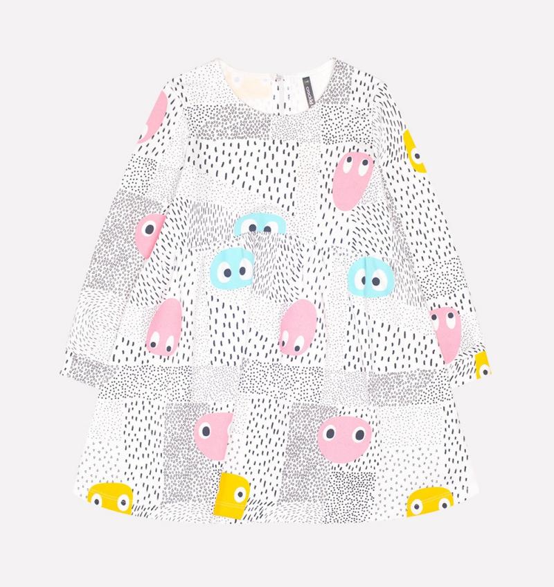 картинка Платье для девочки Crockid КР 5559 смайлики на сахаре к225 от магазина детских товаров ALiSa