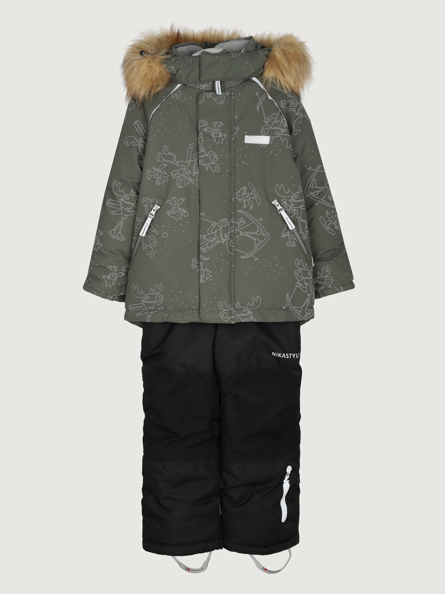 картинка Комплект для мальчика NIKASTYLE 7з0725 Хаки черный от магазина детских товаров ALiSa