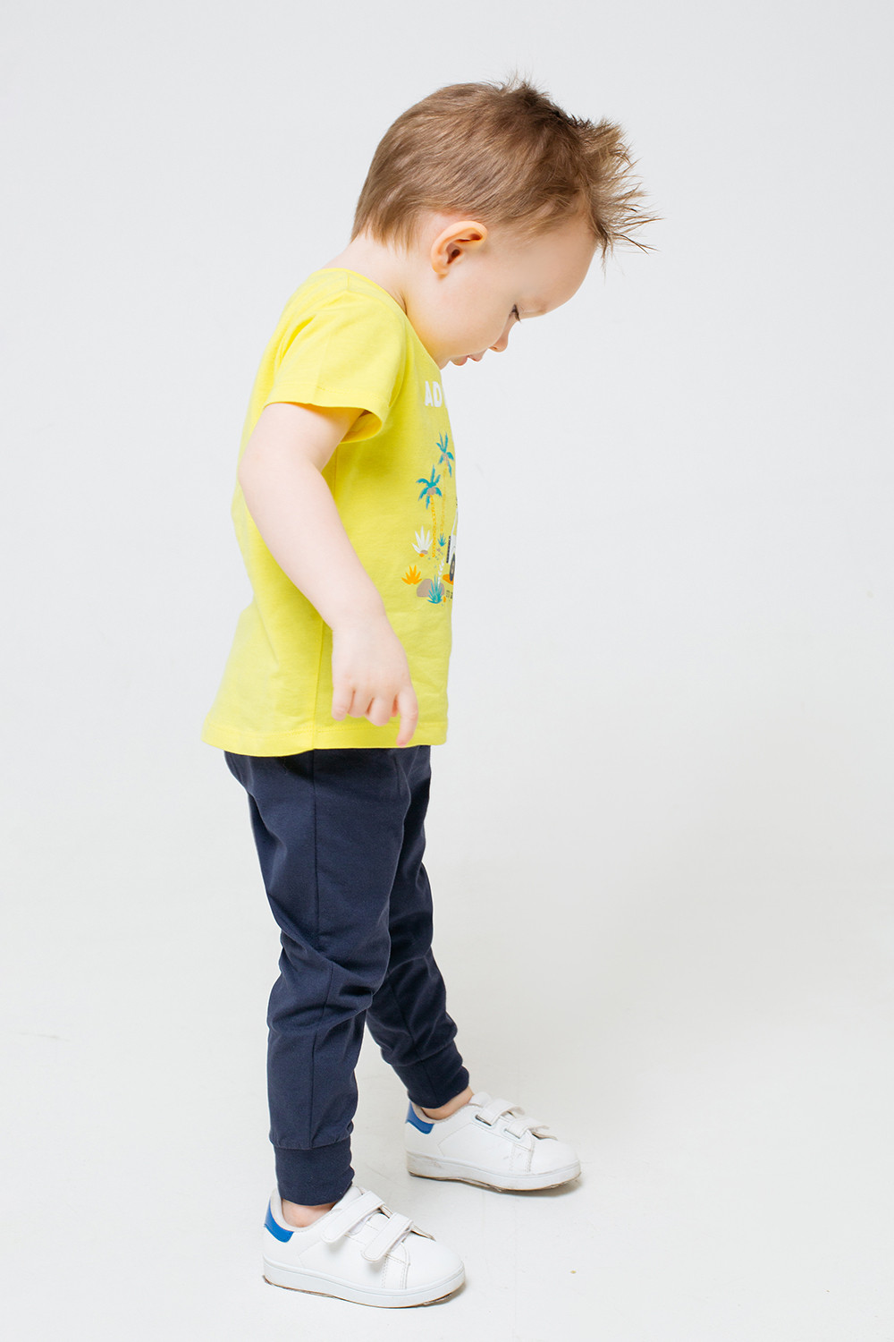 картинка Футболка для мальчика Crockid КР 301265 яркий лимон к290 от магазина детских товаров ALiSa