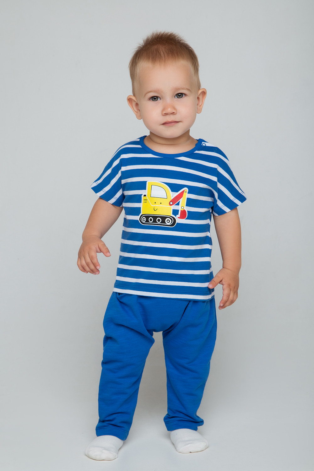картинка Брюки для мальчика Crockid К 4916 насыщенный голубой от магазина детских товаров ALiSa