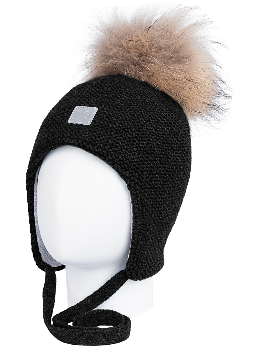 картинка Шапка утепленная для мальчика NIKASTYLE 11з10123 черный от магазина детских товаров ALiSa