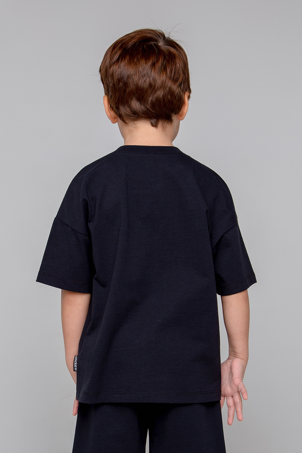 картинка Футболка для мальчика Crockid КР 301866 черный к346 от магазина детских товаров ALiSa