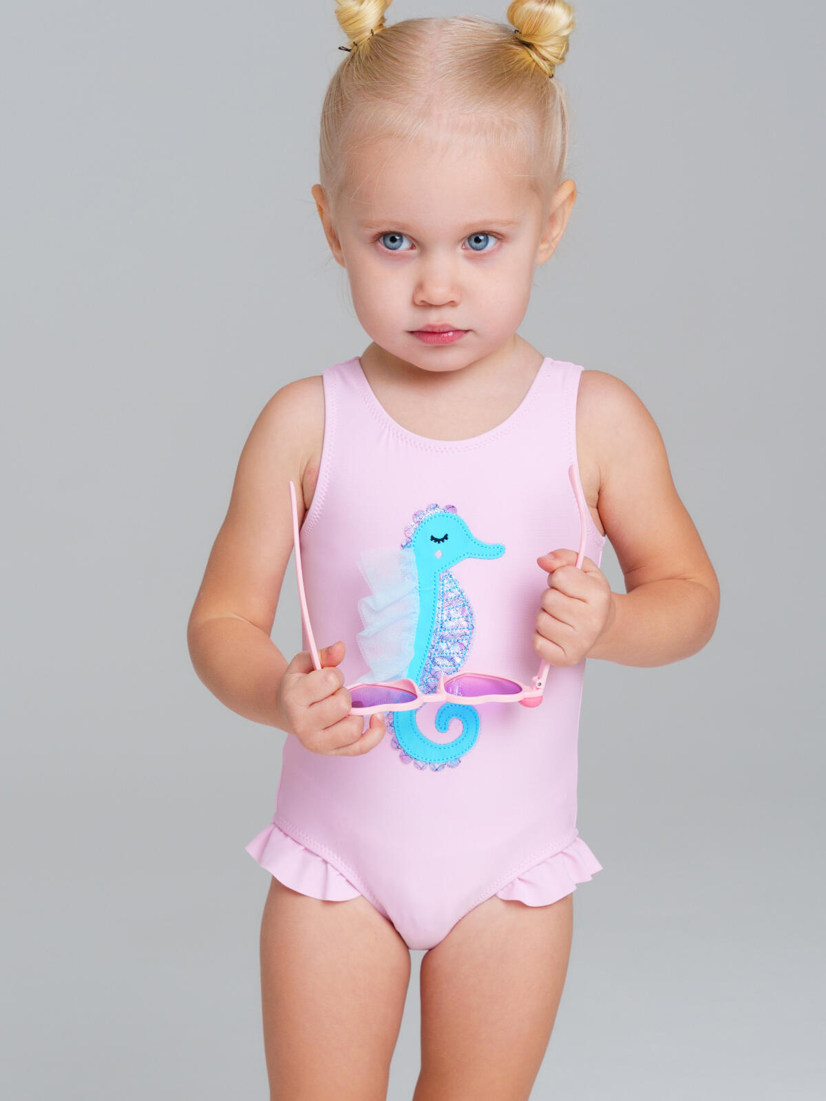 картинка Купальник для девочки PL 12523024 Светло-розовый от магазина детских товаров ALiSa