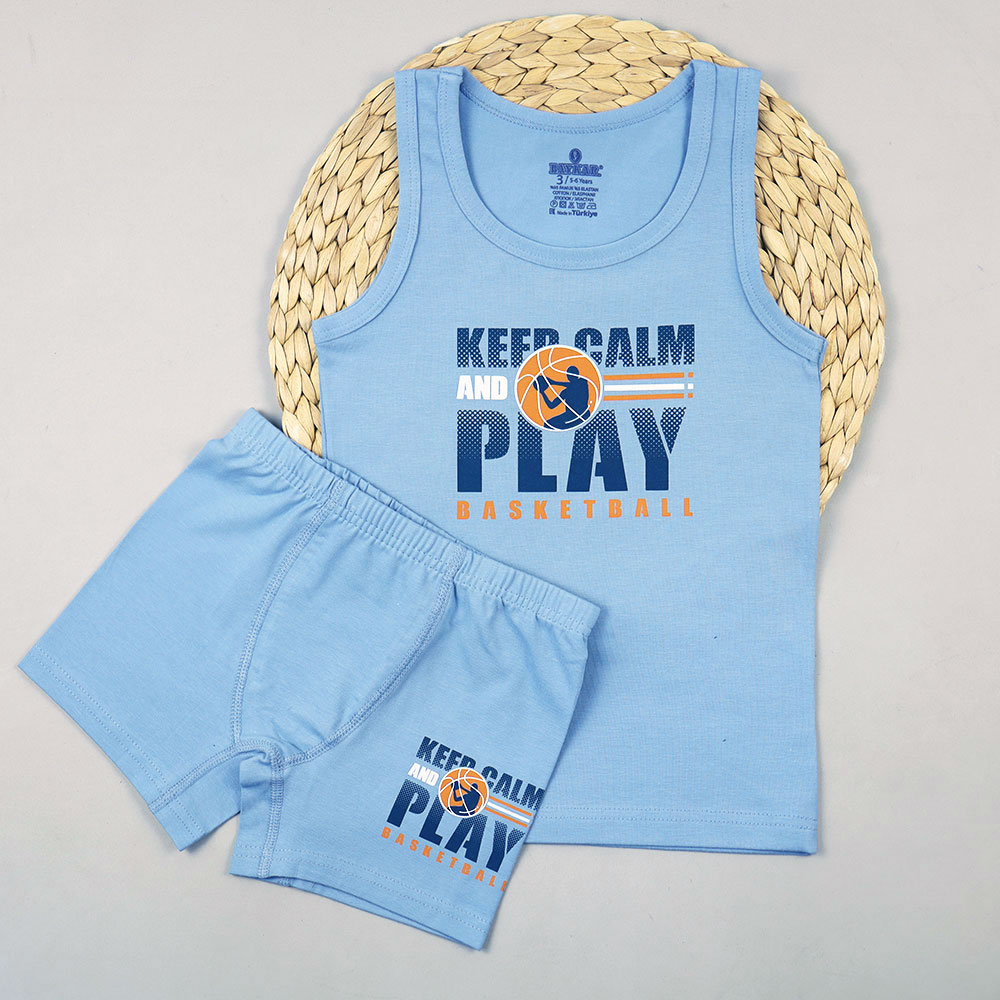 картинка Комплект для мальчика DR 2922-991 Голубой PLAY от магазина детских товаров ALiSa