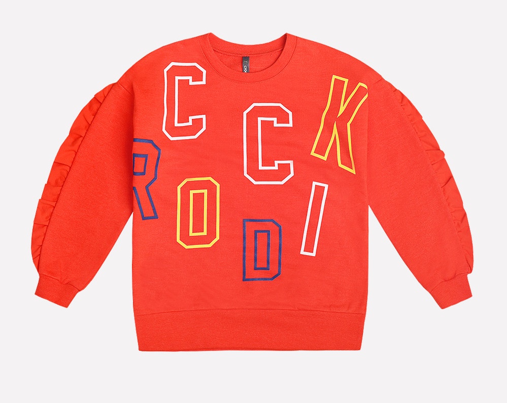 картинка Джемпер для девочки Crockid КР 300600 ярко-красный1 к199 от магазина детских товаров ALiSa