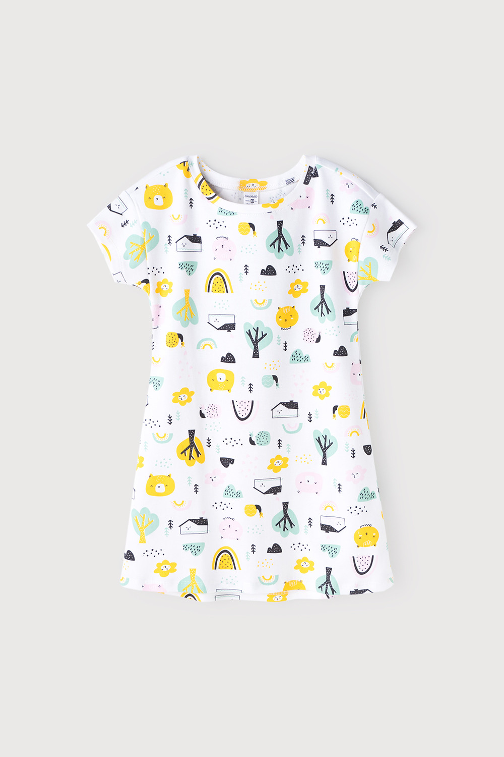 картинка Сорочка для девочки Crockid К 1139 домик в лесу на сахаре от магазина детских товаров ALiSa