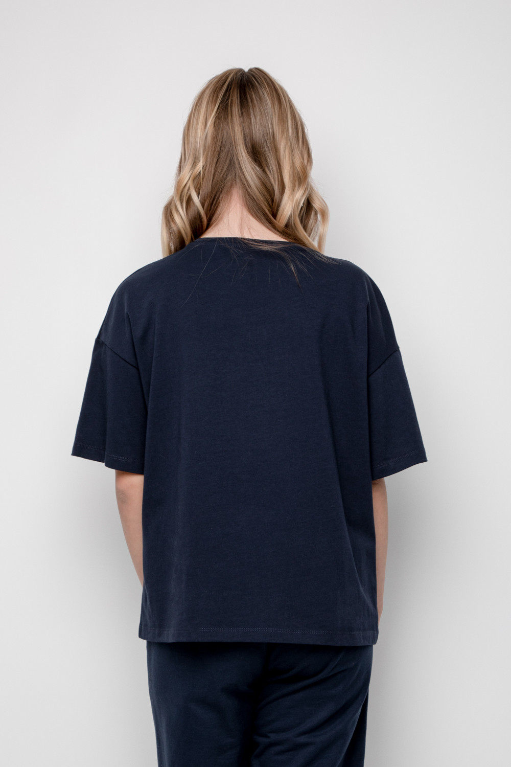 картинка Футболка для девочки Crockid КБ 302070 индиго от магазина детских товаров ALiSa