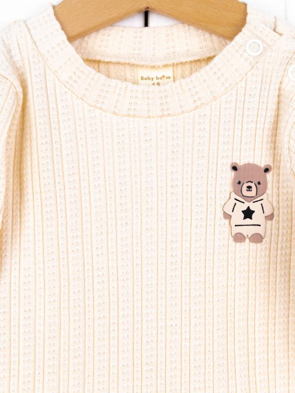 картинка Боди детское Baby Boom Б143/1-Р Ажурная рибана Экрю я734 от магазина детских товаров ALiSa