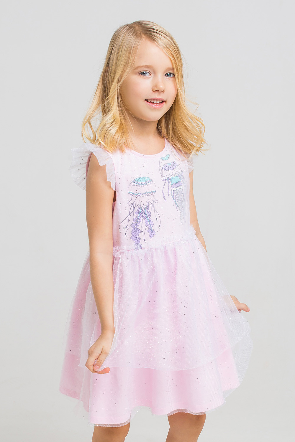 картинка Платье для девочки Crockid КР 5509 розовое облако2 к211 от магазина детских товаров ALiSa