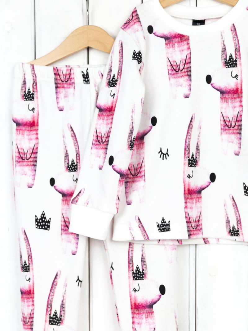 картинка Пижама для девочки Baby Boom КС14/1-И Зайцы розовые от магазина детских товаров ALiSa